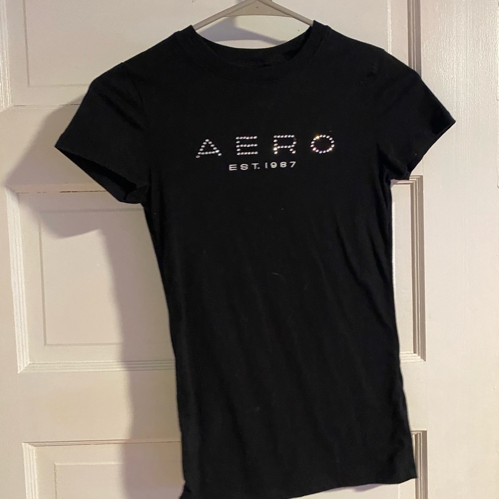 Aeropostale Black Short Sleeve Tee